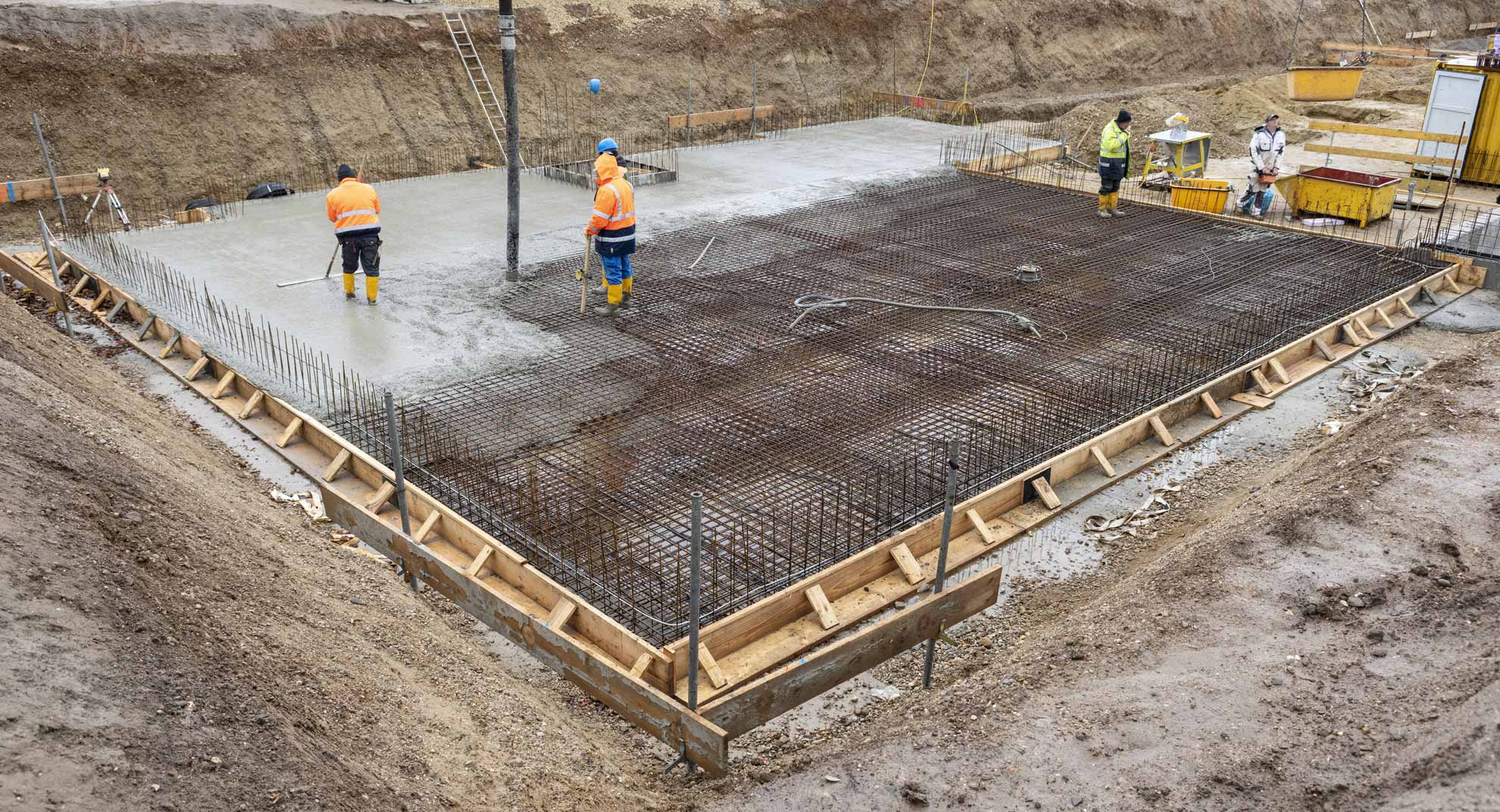 Fundamentarbeiten mit Beton in Schwerin
