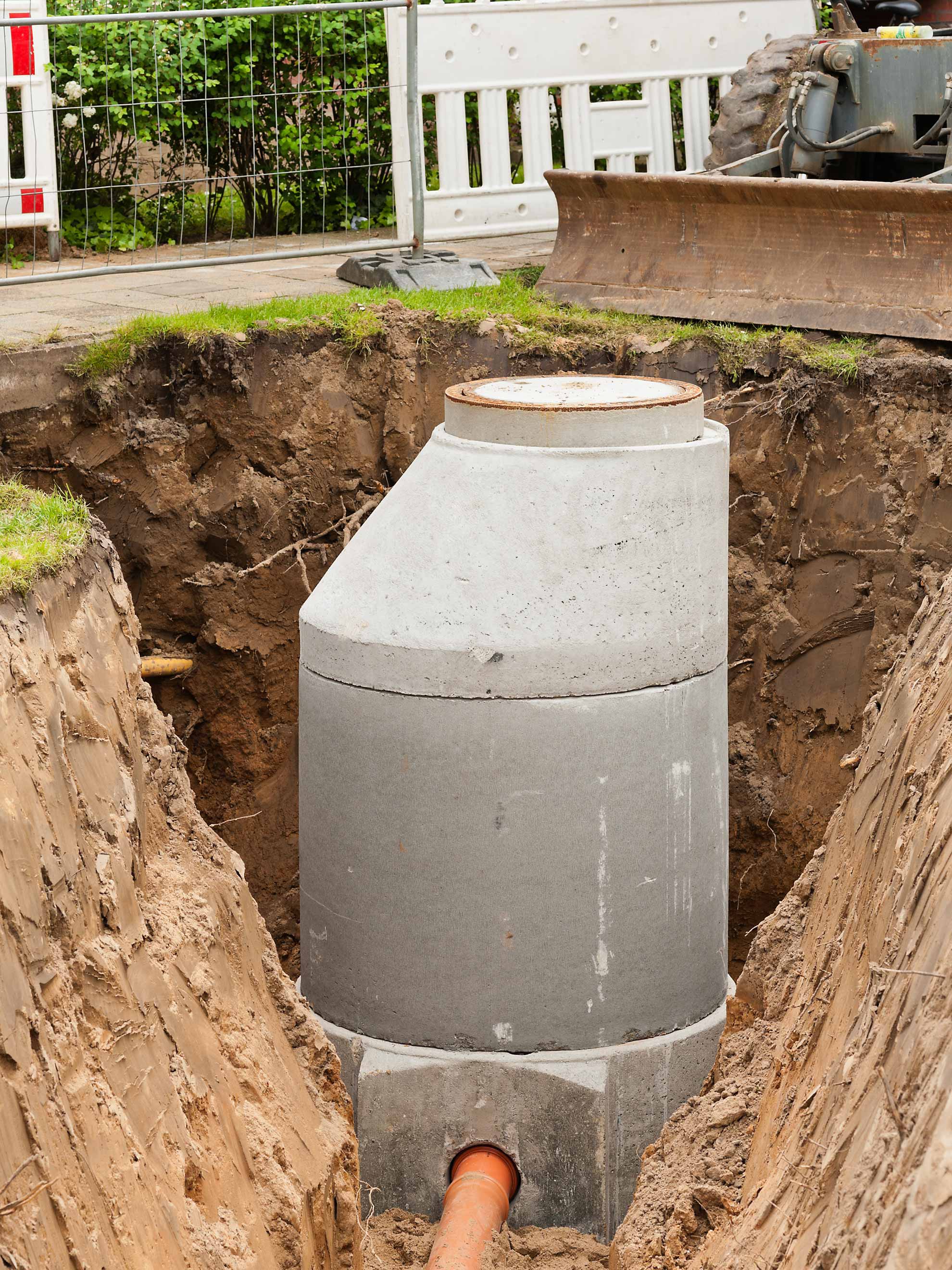 Schacht aus Beton in Schwerin